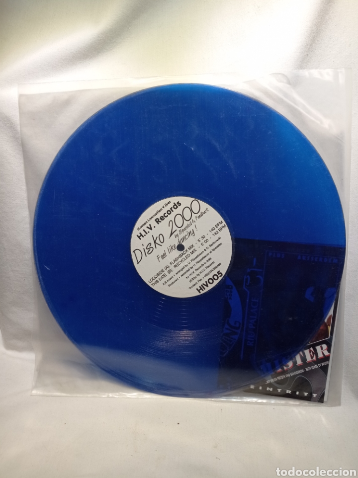 Discos de vinilo: MAXI SINGLE DISCO 2000 FEEL LIKE DANCING - Foto 2