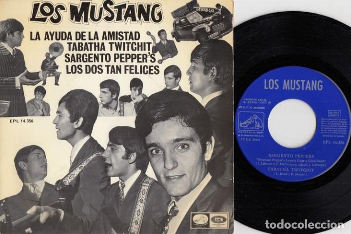 Discos de vinilo: LOS MUSTANG - SARGENTO PEPPERS - EP DE VINILO CS1 - Foto 1