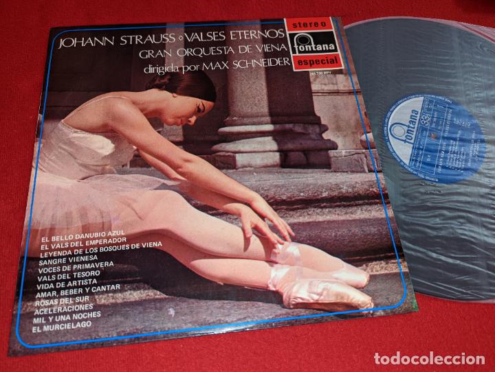 Disques de vinyle: VIENA Dir;Max Schneider STRAUSS Valses eternos LP 1969 Fontana SPAIN ESPA&Ntilde;A