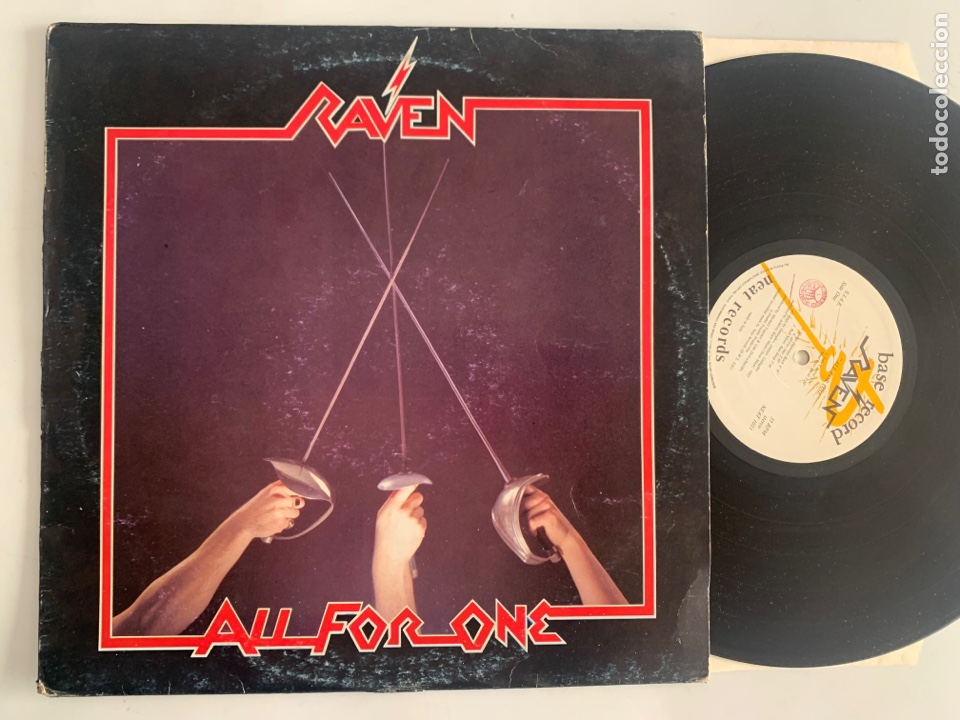 Discos de vinilo: Lp raven all for one Edici&oacute;n italiana de 1983 - Foto 1