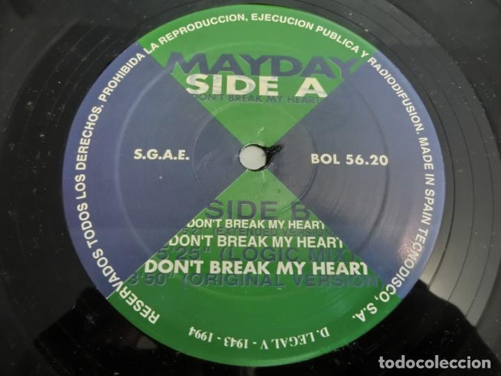 Discos de vinilo: MAYDAY - DONT BREAK MY HEART - Foto 3