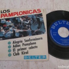 Discos de vinilo: LOS PAMPLONICAS - ALEGRÍA SANFERMINERA. EP 4 TEMAS ED ESPAÑOLA 1966. MUY BUEN ESTADO.. Lote 337758828