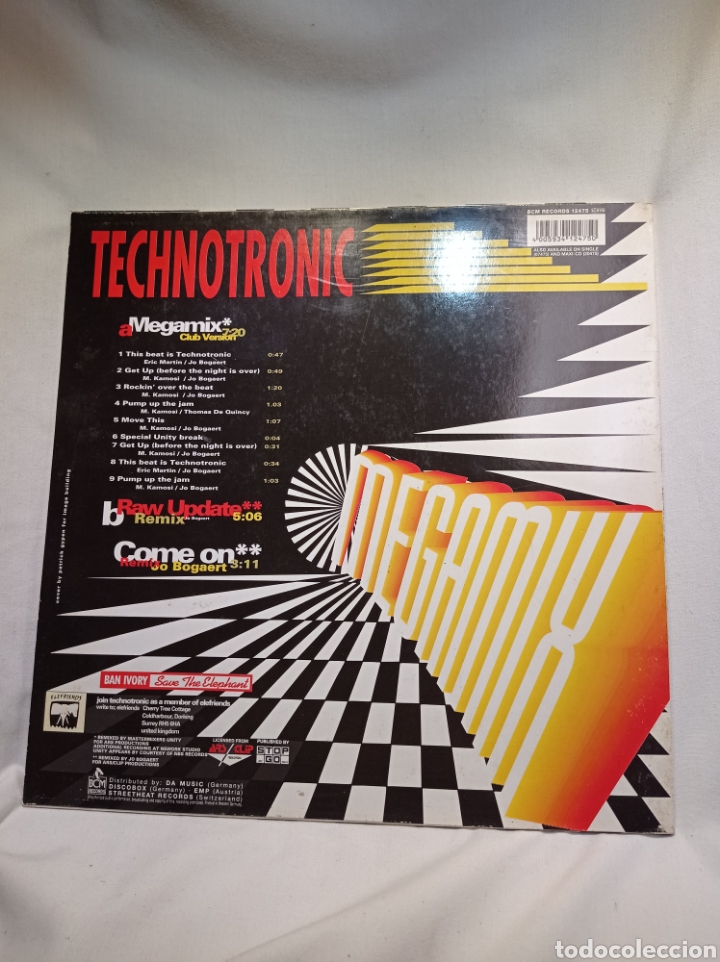 Discos de vinilo: VINILO TECHNOTRONIC MEGAMIX - Foto 2