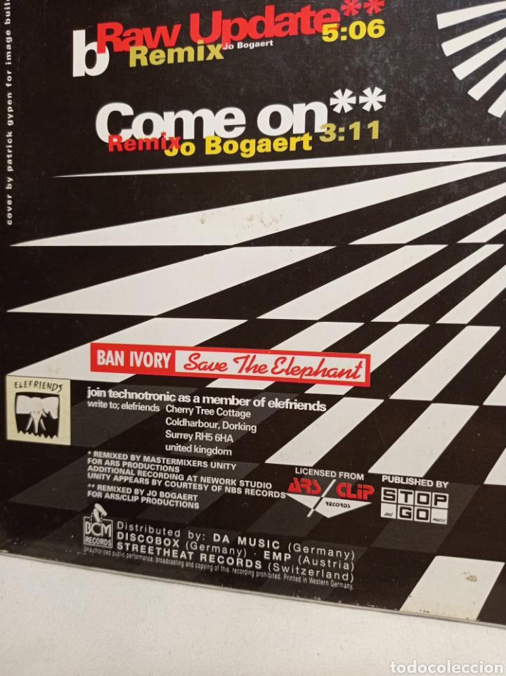 Discos de vinilo: VINILO TECHNOTRONIC MEGAMIX - Foto 3
