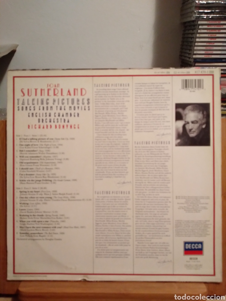 Discos de vinilo: JOAN SUTHERLAND - TALKING PICTURES - EU.87 - Foto 2