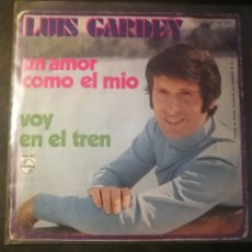 Discos de vinilo: LUIS GARDEY-UN AMOR COMO EL MÍO/VOY EN EL TREN. Lote 337918703