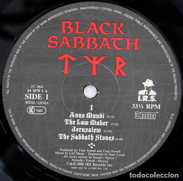 Discos de vinilo: Black Sabbath &ndash; Tyr -LP / Germany- - Foto 3