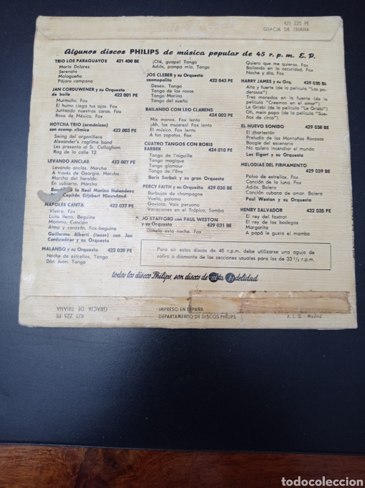 Discos de vinilo: GRACIA DE TRIANA , DISCO VINILO SINGLES - Foto 2