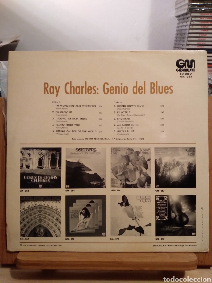 Discos de vinilo: RAY CHARLES - GENIO DEL BLUES - ES.74 - Foto 2