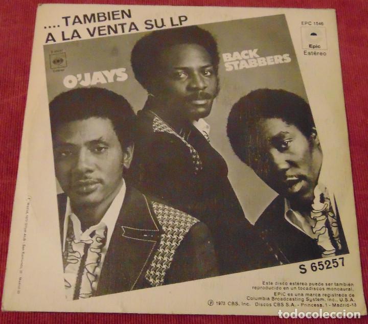 Discos de vinilo: OJAYS - TIME TO GET DOWN - SINGLE 1973 - Foto 2