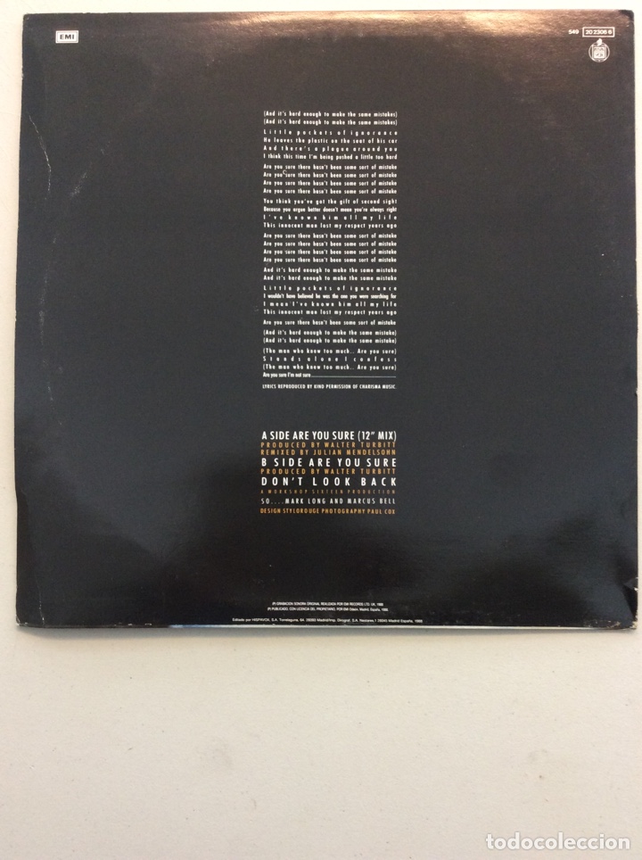 Discos de vinilo: So. Are you sure. - Foto 2
