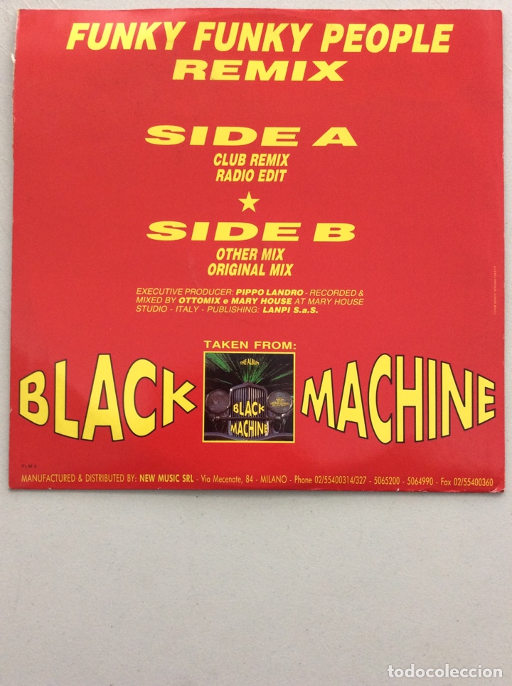 Discos de vinilo: Black Machine. Funky Funky People. - Foto 2