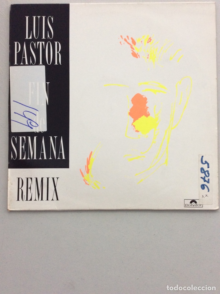 Discos de vinilo: Luis Pastor. Fin de semana. Remix. - Foto 1