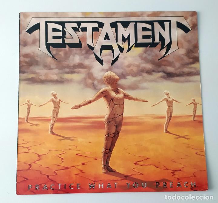 Discos de vinilo: LP TESTAMENT - PRACTICE WHAT YOU PREACH - Foto 1
