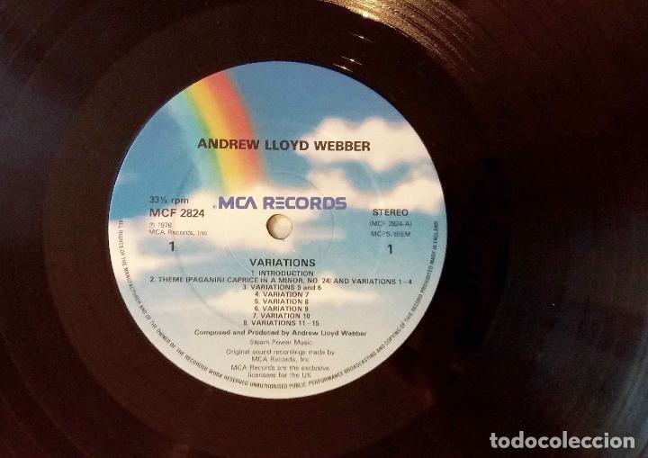 Discos de vinilo: ANDREW LLOYD WEBBER, VARIATIONS CON ROD ARGENT, JON HISEMAN, GARY MOORE, JOHN MOLE. LP UK EN MCA - Foto 3