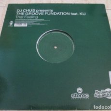 Discos de vinilo: DJ CHUS PRESENTS THE GROOVE FUNDATION - THAT FEELING. SPANISH 2002 MAXI SINGLE. MUY BUEN ESTADO. Lote 338329713