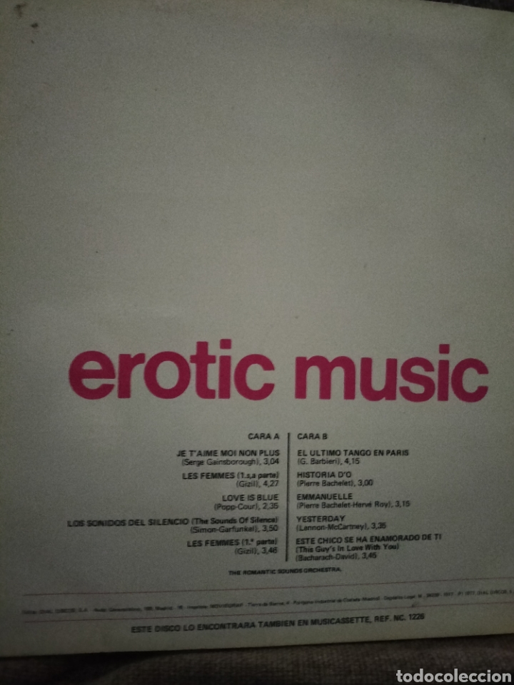Discos de vinilo: Erotic Music - Foto 2