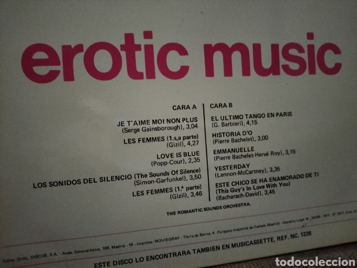 Discos de vinilo: Erotic Music - Foto 3
