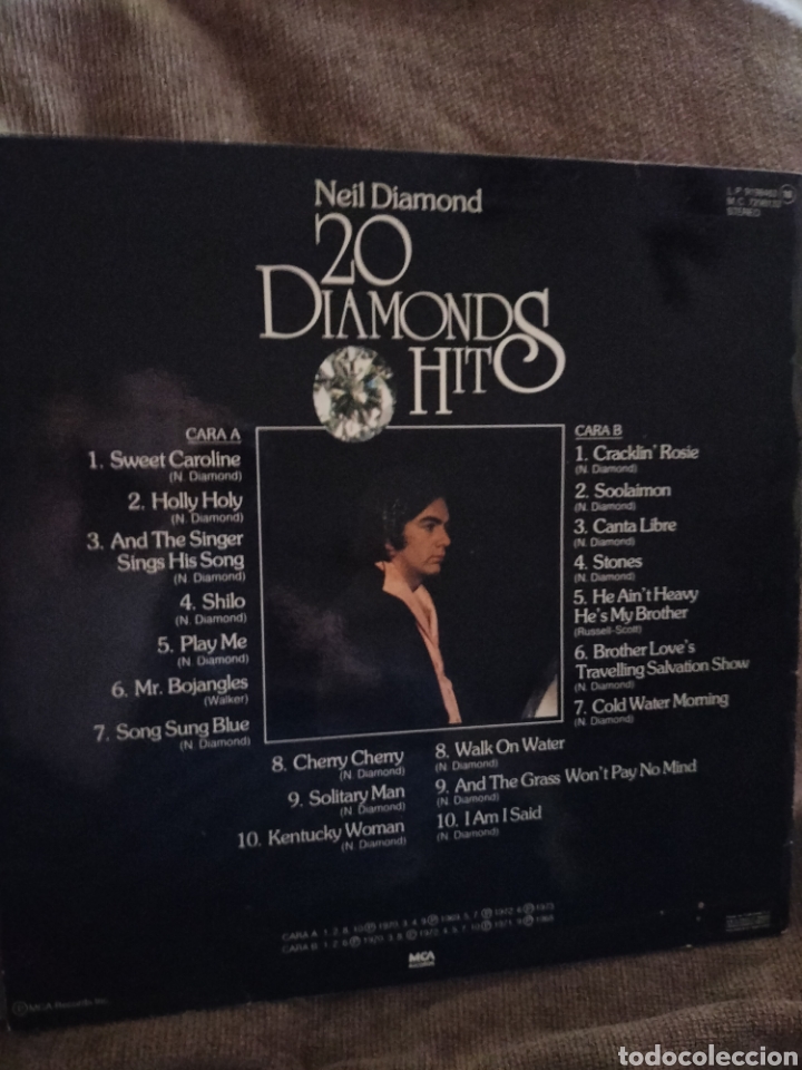 Discos de vinilo: 20 DIAMONS HIT. NEIL DIAMOND - Foto 2