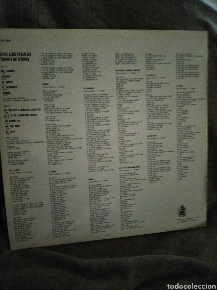 Discos de vinilo: Jos&eacute; Luis Perales Tiempo de Oto&ntilde;o - Foto 2