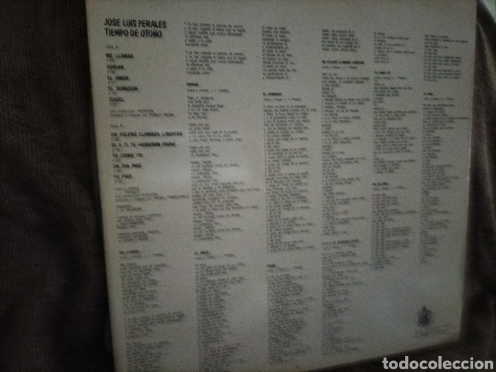 Discos de vinilo: Jos&eacute; Luis Perales Tiempo de Oto&ntilde;o - Foto 3