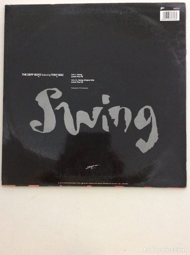 Discos de vinilo: Swing. The Deep Boyz. featuring Tony Mac. - Foto 2