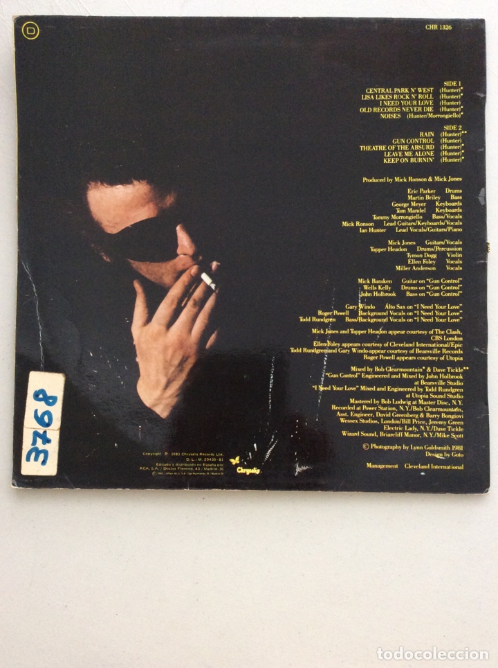 Discos de vinilo: Ian Hunter. Short back n&rsquo; side. - Foto 2