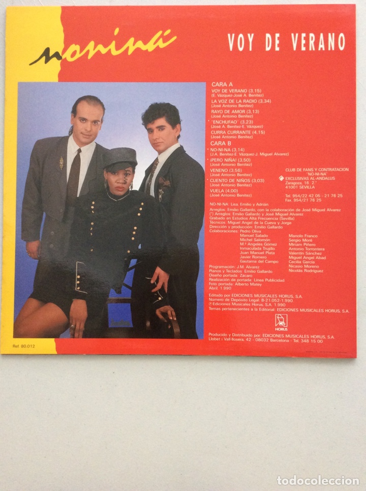 Discos de vinilo: Nonina. Voy de verano. - Foto 2