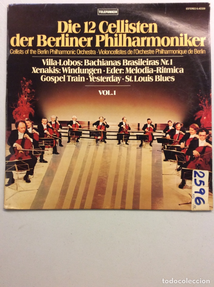 Disques de vinyle: Die 12 Celliste der Berliner Philharminiker. Villa-Lobos. Xenakis. V 1