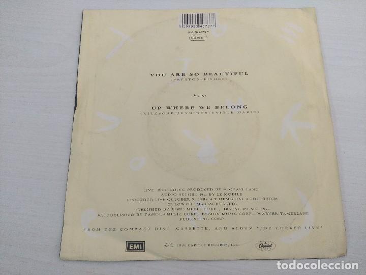 Discos de vinilo: JOE COCKER/YOU ARE SO BEAUTIFUL/SINGLE. - Foto 3