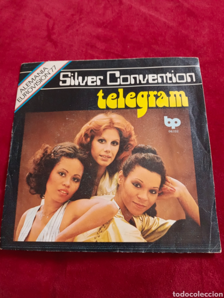 Discos de vinilo: Vinilo single Eurovisi&oacute;n 1977 - Silver Convention - Telegram - Foto 1