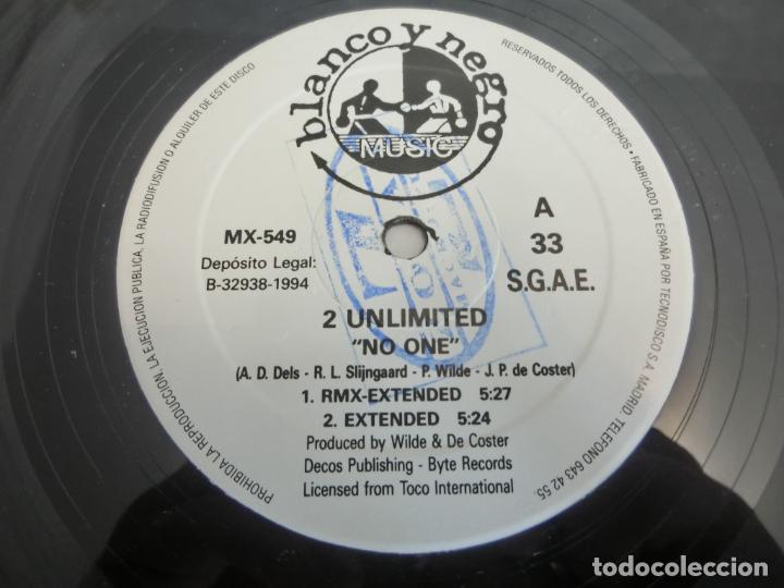 Discos de vinilo: 2 UNLIMITED - NO ONE - Foto 3