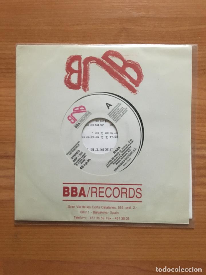 Discos de vinilo: RAZA-LLUVIA DE AMOR/LLORA MI CORAZON - Foto 1