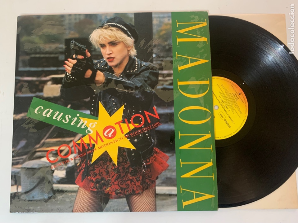 Discos de vinilo: Maxi Madonna - Causing A Commotion edici&oacute;n espa&ntilde;ola - Foto 1