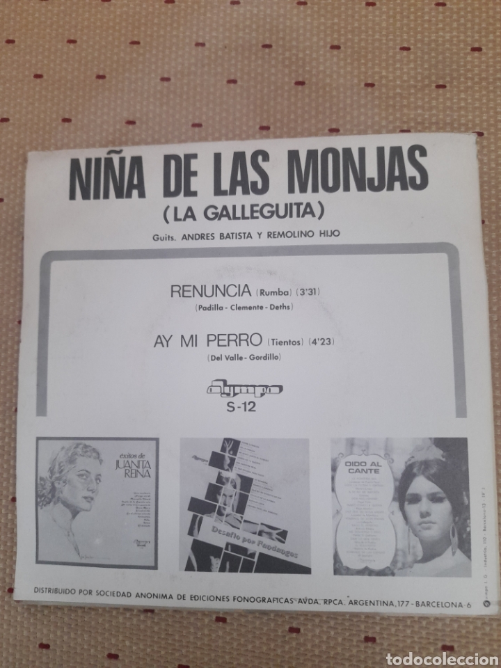 Discos de vinilo: Vinilo, Ni&ntilde;a de las Monjas, Renuncia - Foto 2