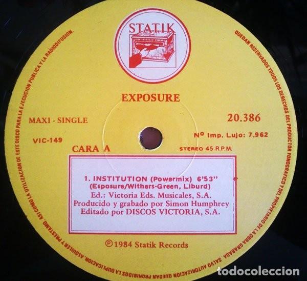 Discos de vinilo: Exposure &lrm;&ndash; Institution - Foto 3