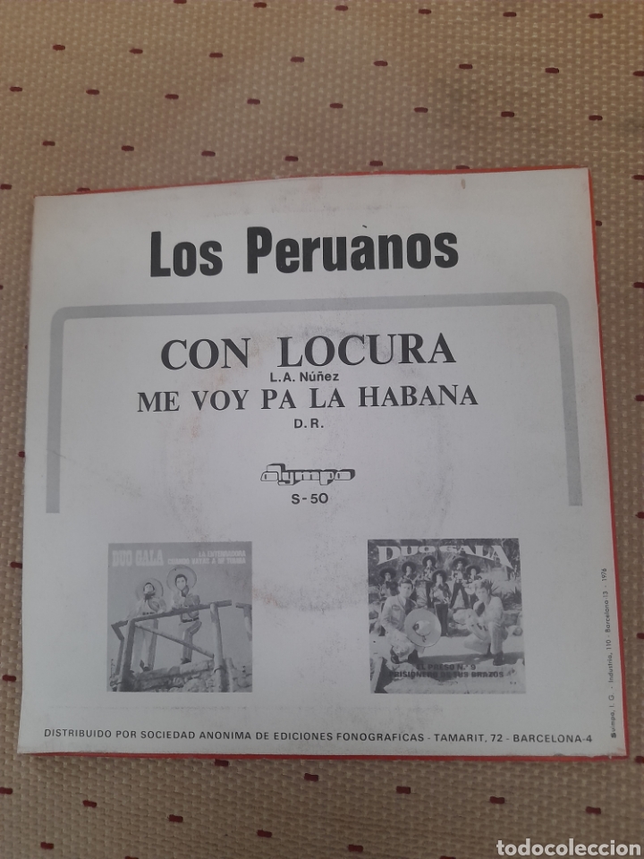 Discos de vinilo: Vinilo, Los Peruanos, con locura - Foto 2