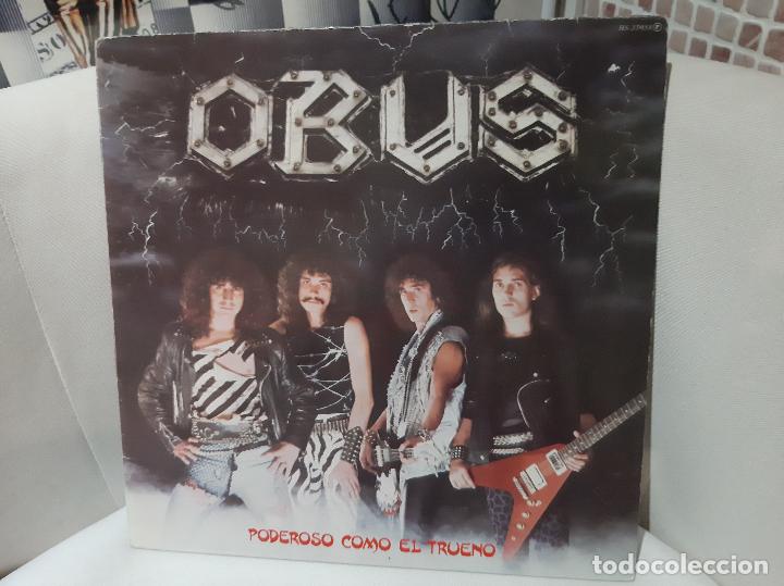 Discos de vinilo: OBUS -PODEROSO COMO EL TRUENO- (1982) LP DISCO VINILO - Foto 1