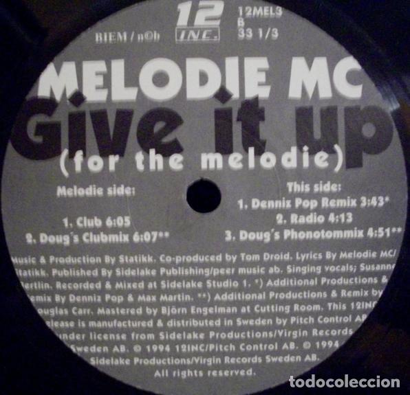 Discos de vinilo: Melodie MC &lrm;&ndash; Give It Up! (For The Melodie) - Foto 1