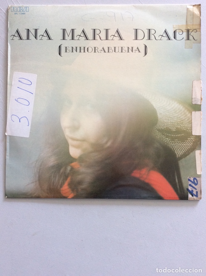 Discos de vinilo: Ana Maria Drack. Enhorabuena. - Foto 1