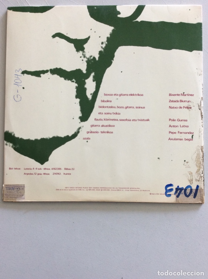 Discos de vinilo: Oskorri. Gabriel Arestiren Oroimenez. - Foto 2