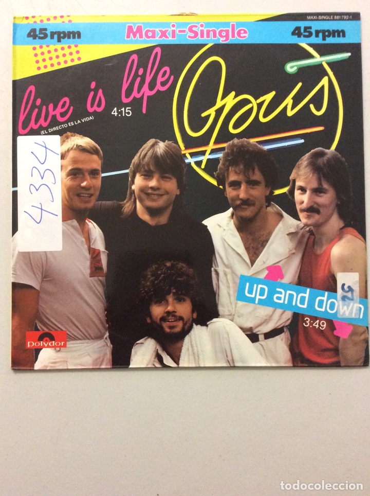 Discos de vinilo: Opus. Live is life. Up and down. - Foto 1