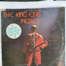 Discos de vinilo: THE KING ELVIS MEDLEY LP GREGG THE KING PETERS. Lote 338713543