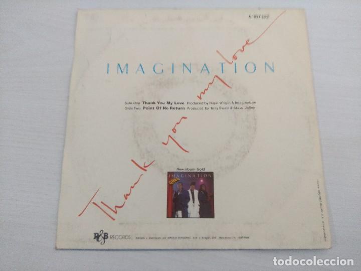 Discos de vinilo: IMAGINATION/THAN YOU MY LOVE/SINGLE. - Foto 3