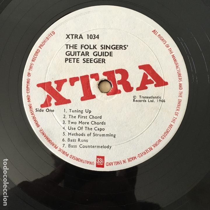 Discos de vinilo: VINILO LP - PETE SEEGER - GUITAR GUIDE - XTRA 1034 1966 - Foto 4