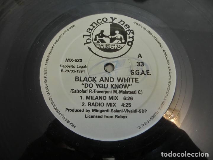 Discos de vinilo: BLACK AND WHITE - DO YOU KNOW - Foto 3