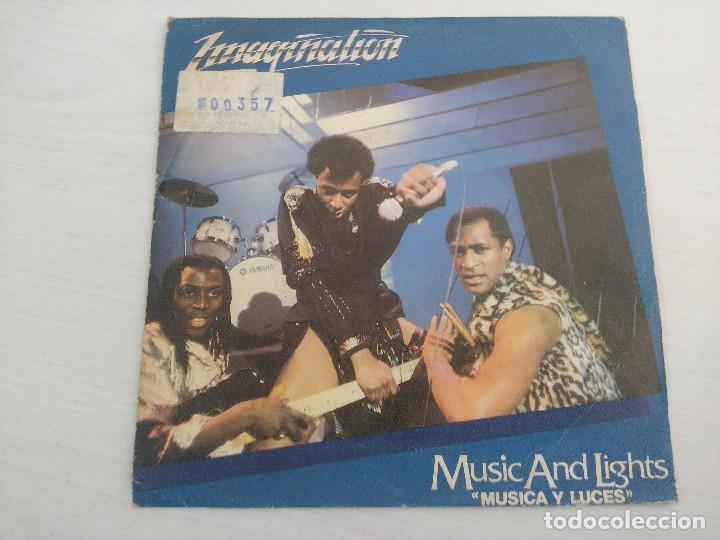 Discos de vinilo: IMAGINATION/MUSIC AND LIGHTS/SINGLE. - Foto 1