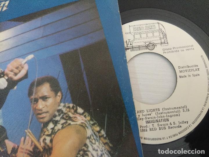 Discos de vinilo: IMAGINATION/MUSIC AND LIGHTS/SINGLE. - Foto 2