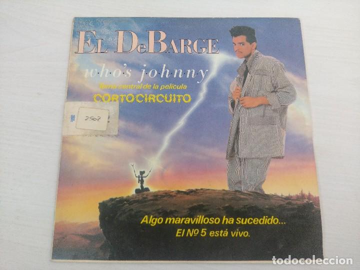 Discos de vinilo: DEBARGE/WHOS JOHNNY/SINGLE. - Foto 1
