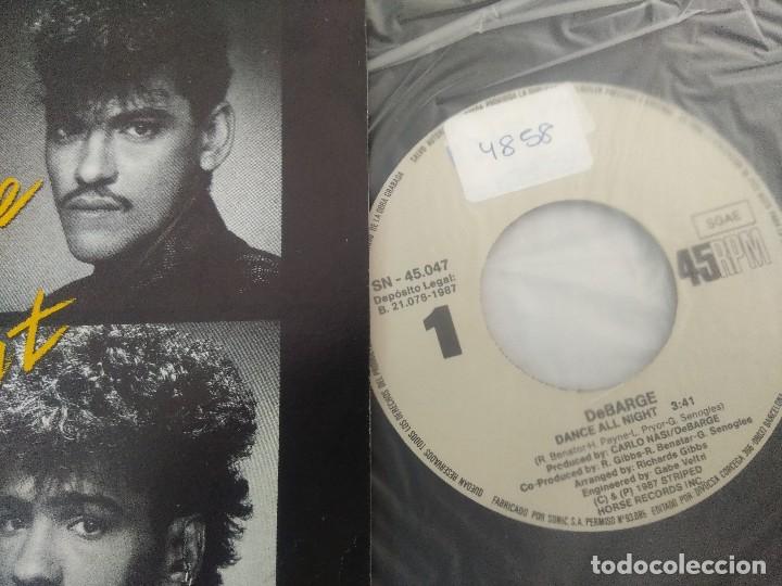 Discos de vinilo: DEBARGE/DANCE ALL NIGHT/SINGLE. - Foto 2